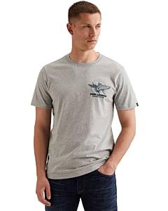 Short sleeve r-neck play single je Mid Grey Melee