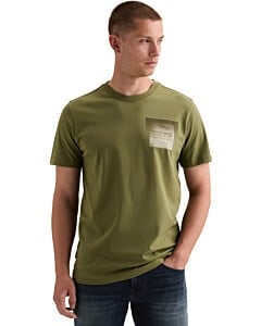 Short sleeve r-neck single jersey Loden Green