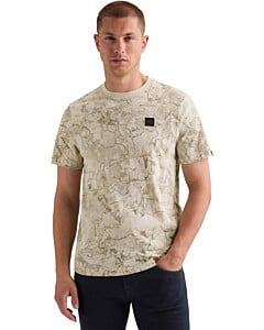 Short sleeve r-neck single jersey Bone White