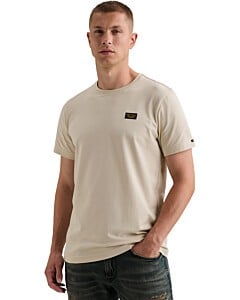 Short sleeve r-neck American Class Bone White