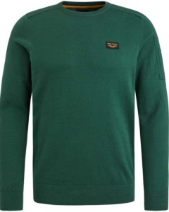 R-neck American classic knit Trekking Green