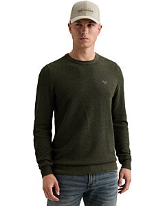 R-neck cotton modal Loden Green