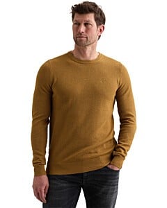 R-neck cotton modal Golden Brown