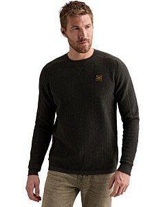 R-neck structured stripe Obsidian
