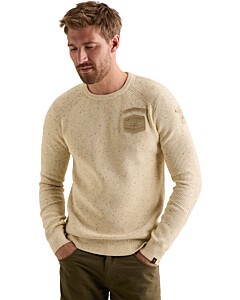 R-neck cotton mix Bone White Melee
