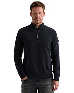 Half zip collar chenille yarn Salute