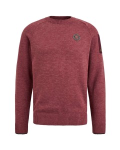 R-neck space dye knit rosewood