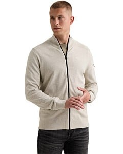 Zip jacket cotton Bone White