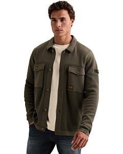Button jacket cotton structure mix Beluga