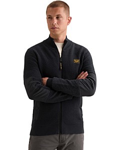 Zip jacket texture yarn Salute