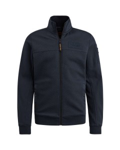 Vest jacquard interlock sweater salute blue