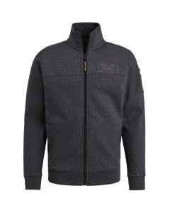 Vest jacquard interlock sweater antracite melee