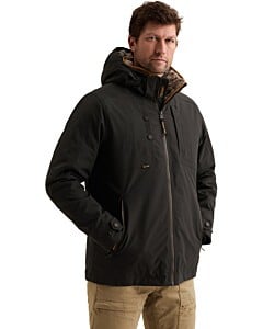 Semi long jacket SNOWPACK Ottoman Jet Black