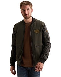Bomber jacket french terry nylon m Beluga