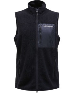M. pile vest black