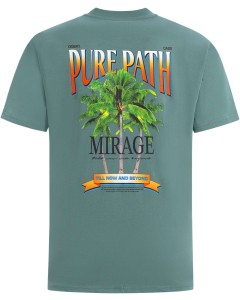 Mirage Print T-shirt Faded Green