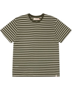 Loose t-shirt light army striped