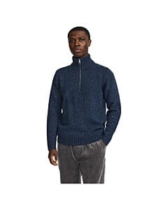 Half-zip knit navy
