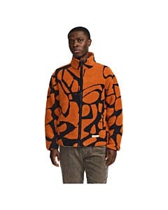 Printed teddy jacket