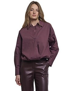 Wrap blouse with fixed innertop