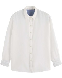 Oversized linen fit shirt White