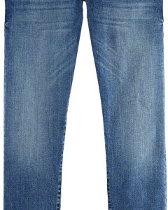 Singel slim tapered jeans in organi blue shift