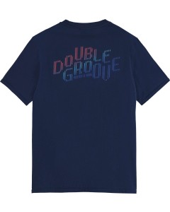 Double groove aw t-shirt steel blue