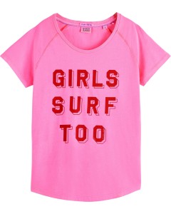 Monogram regular fit t-shirt Fluo Pink
