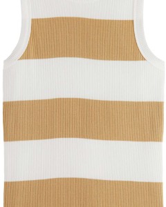 Cotton in conversion striped racer shell beige