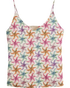 Camisole woven front jersey back Starfish