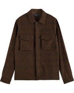 Relaxed overshirt contains recycled combo b