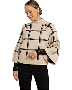 Cecile check pullover