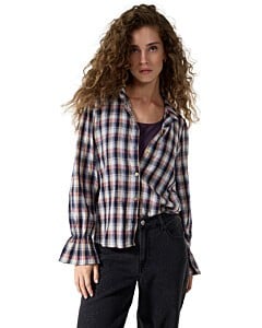 Blouse Aubergine Noir