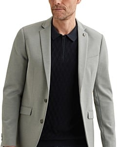 Blazer Scura Melange Pique Trooper