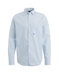 Overhemd lange mouw met streep cashmere blue