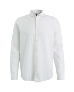 Overhemd lange mouw linnen katoen bright white
