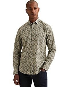 Long sleeve shirt Print on poplin Mourning Dove