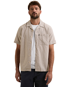Short Sleeve Shirt Linen Cotton bl Pure Cashmere