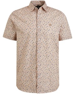 Short sleeve shirt print on poplin pure cashmere