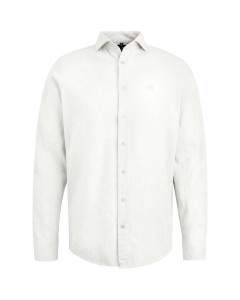 Long sleeve shirt linen cotton ble bright white