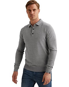 Long sleeve polo cotton modal moul China Blue