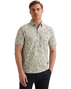 Short sleeve polo stretch pique bl Aqua Gray