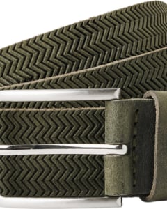 Belt Suede print Mulled Basil