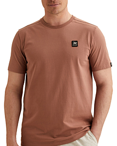 Short sleeve r-neck cotton elastan Burlwood