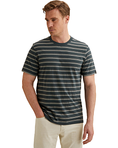 Short sleeve r-neck jersey stripe Midnight Navy