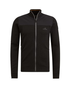 Zip jacket cotton modal black onyx