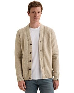 Button jacket boucle wool Silver Lining