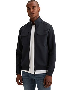 Zip jacket interlock sweat Sky Captain