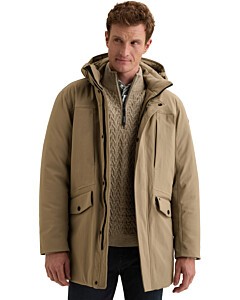 Long jacket WRINCK STRETCH Wheelri Greige