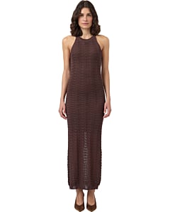 YASISABEL SL LONG KNIT DRESS - FEST Coffee Bean